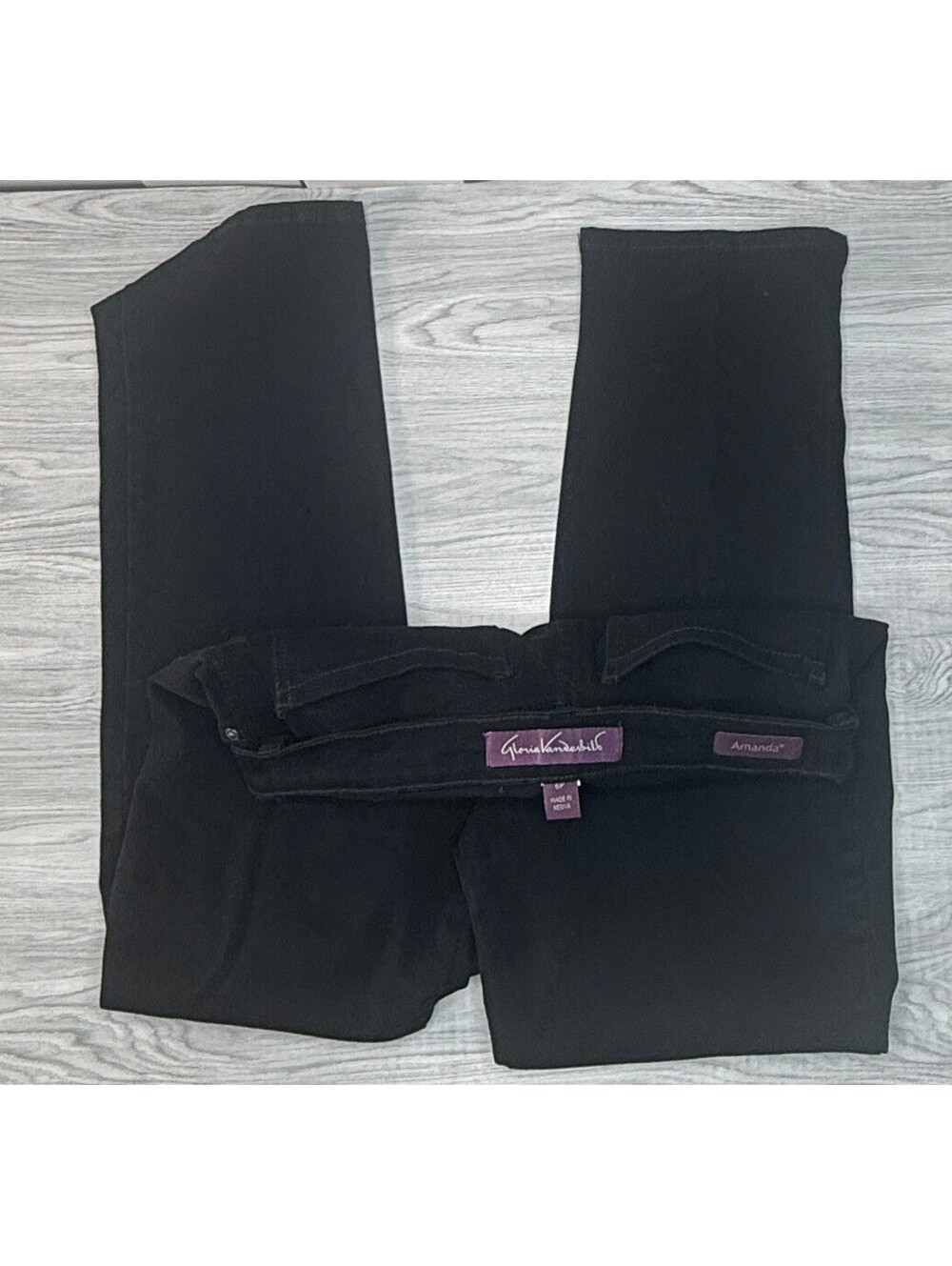 Gloria Vanderbilt Black Amanda Jeans Size 6P